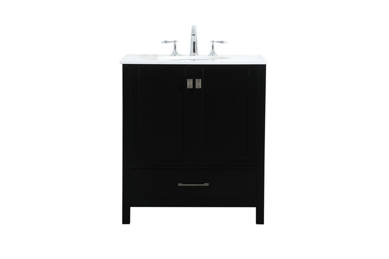Elegant Lighting VF18830BK Vanity Sink Set, Black