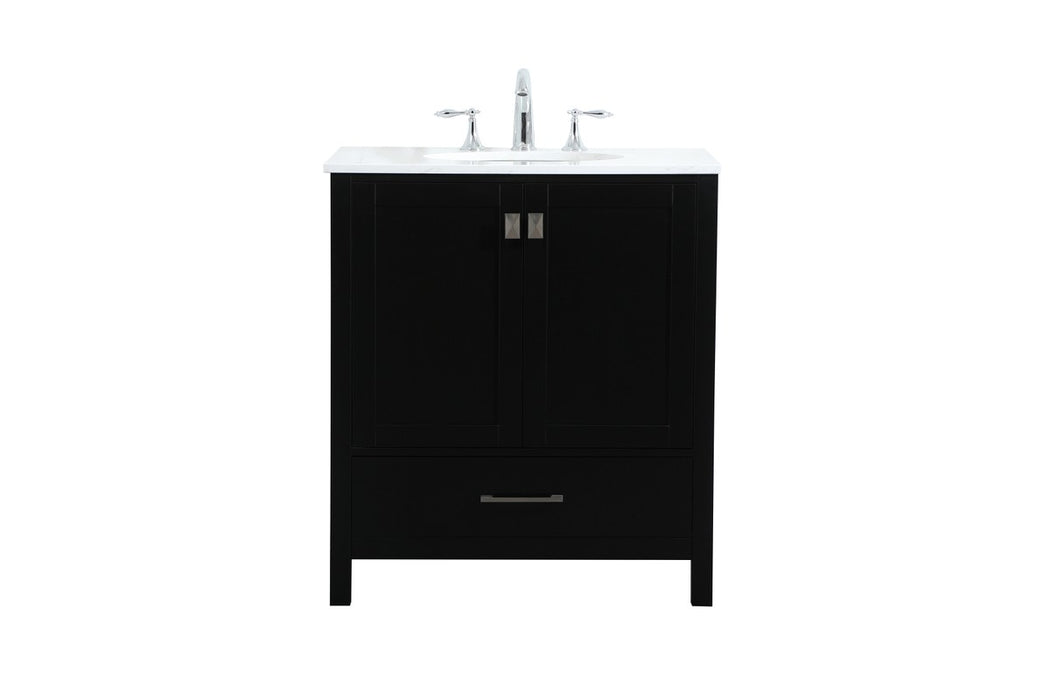 Elegant Lighting VF18830BK Vanity Sink Set, Black