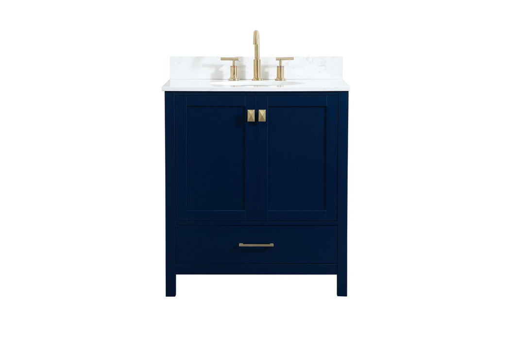 Elegant Lighting VF18830BL-BS Vanity Sink Set, Blue