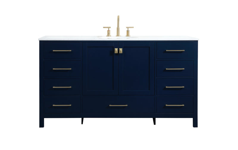 Elegant Lighting VF18860BL Vanity Sink Set, Blue