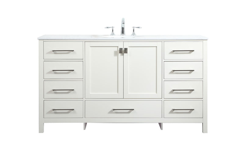 Elegant Lighting VF18860WH Vanity Sink Set, White
