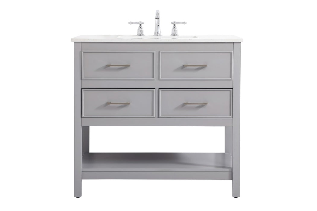 Elegant Lighting VF19036GR Vanity Sink Set, Grey