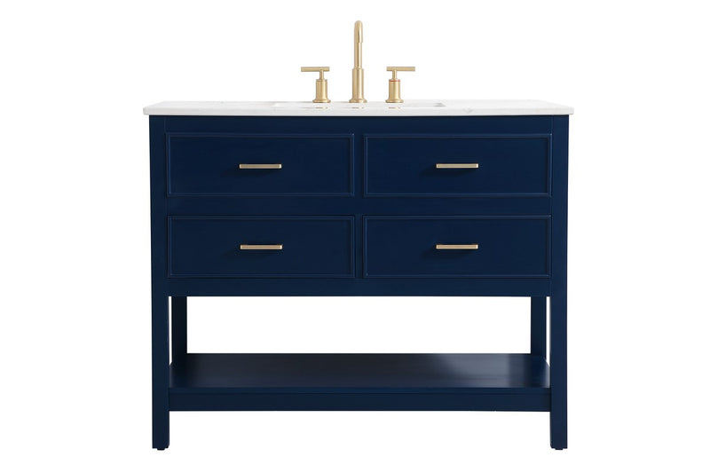 Elegant Lighting VF19042BL Vanity Sink Set, Blue