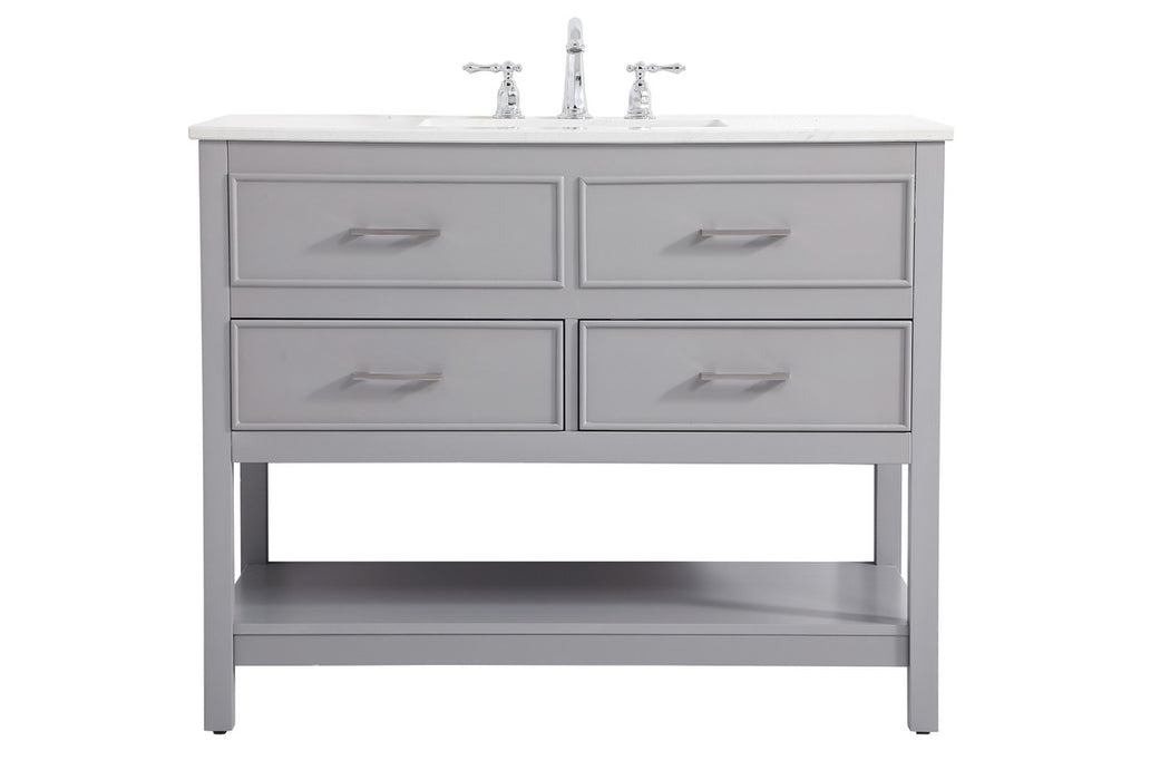 Elegant Lighting VF19042GR Vanity Sink Set, Grey