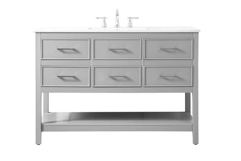 Elegant Lighting VF19048GR Vanity Sink Set, Grey