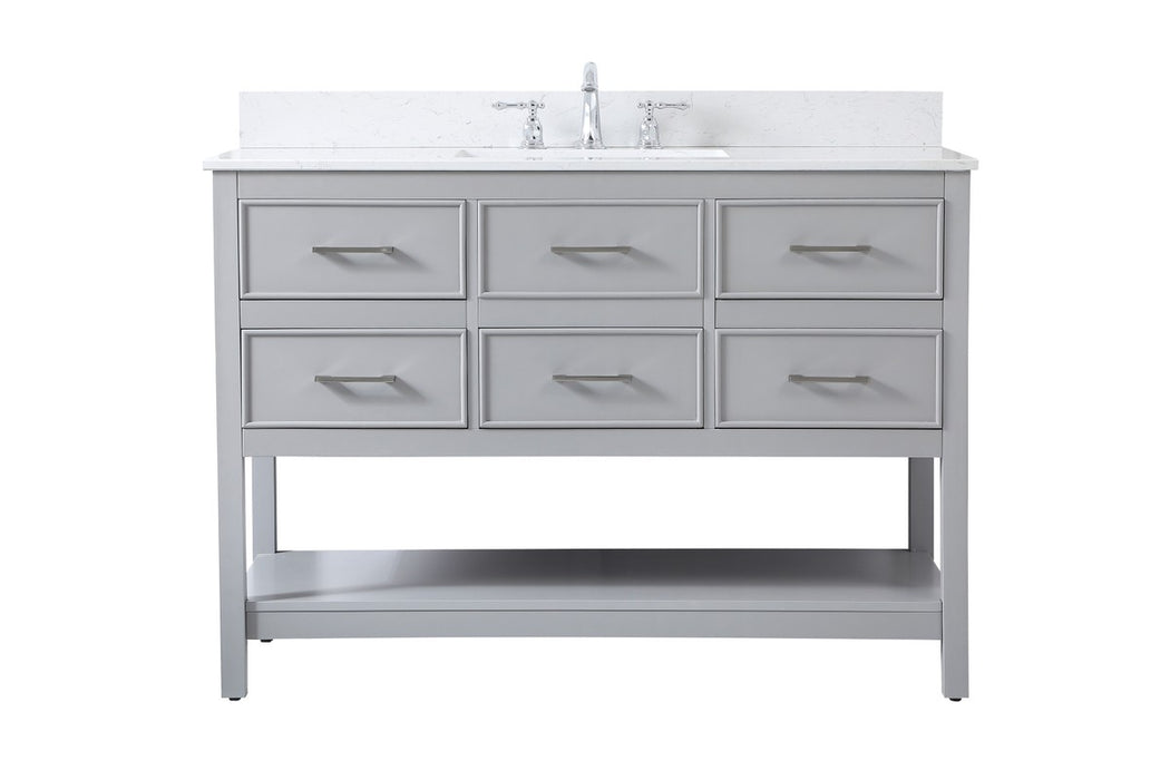 Elegant Lighting VF19048GR-BS Vanity Sink Set, Grey