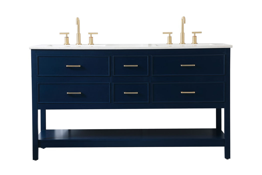 Elegant Lighting VF19060DBL Vanity Sink Set, Blue