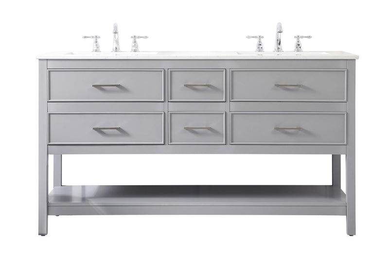 Elegant Lighting VF19060DGR Vanity Sink Set, Grey