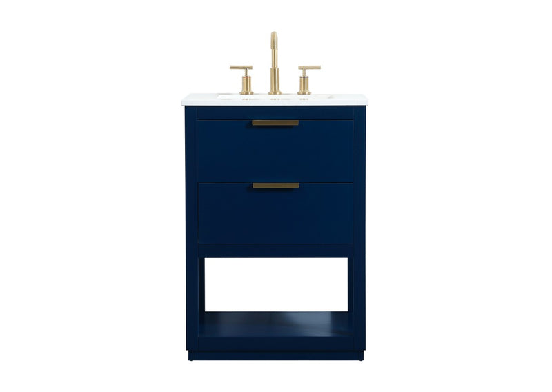 Elegant Lighting VF19224BL Vanity Sink Set, Blue