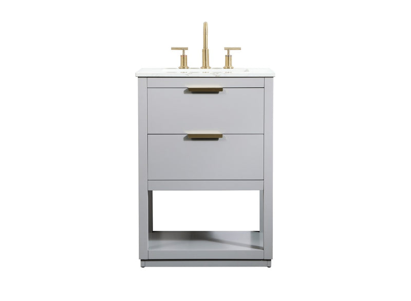 Elegant Lighting VF19224GR Vanity Sink Set, Grey
