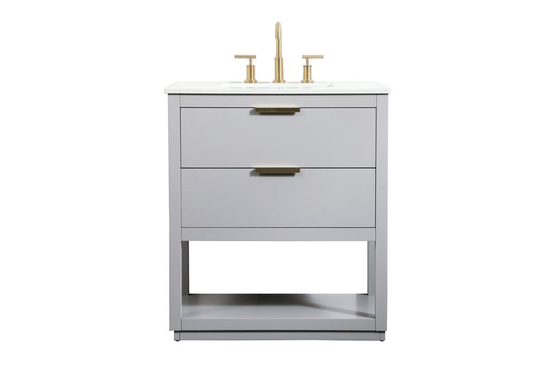 Elegant Lighting VF19230GR Vanity Sink Set, Grey