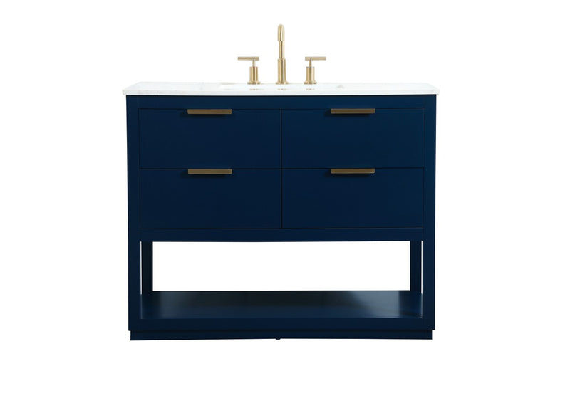 Elegant Lighting VF19242BL Vanity Sink Set, Blue