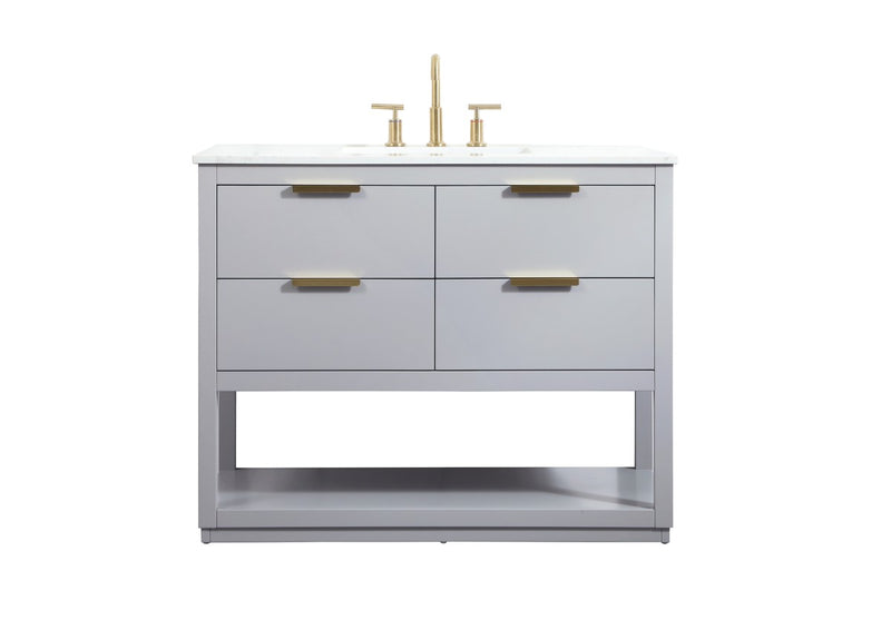 Elegant Lighting VF19242GR Vanity Sink Set, Grey