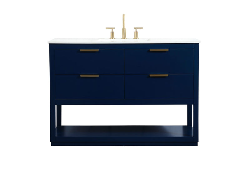 Elegant Lighting VF19248BL Vanity Sink Set, Blue