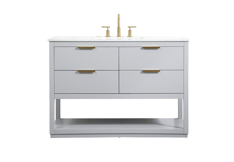 Elegant Lighting VF19248GR Vanity Sink Set, Grey