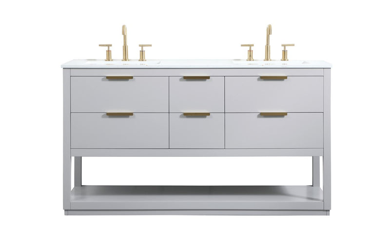 Elegant Lighting VF19260DGR Vanity Sink Set, Grey