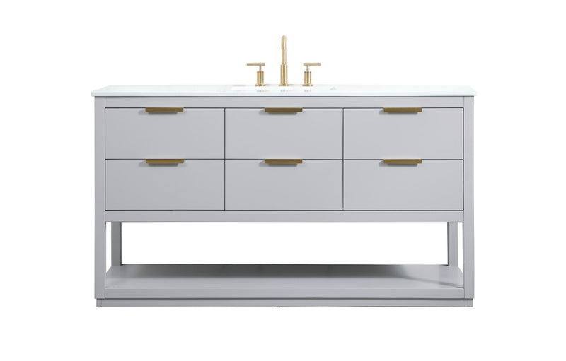 Elegant Lighting VF19260GR Vanity Sink Set, Grey