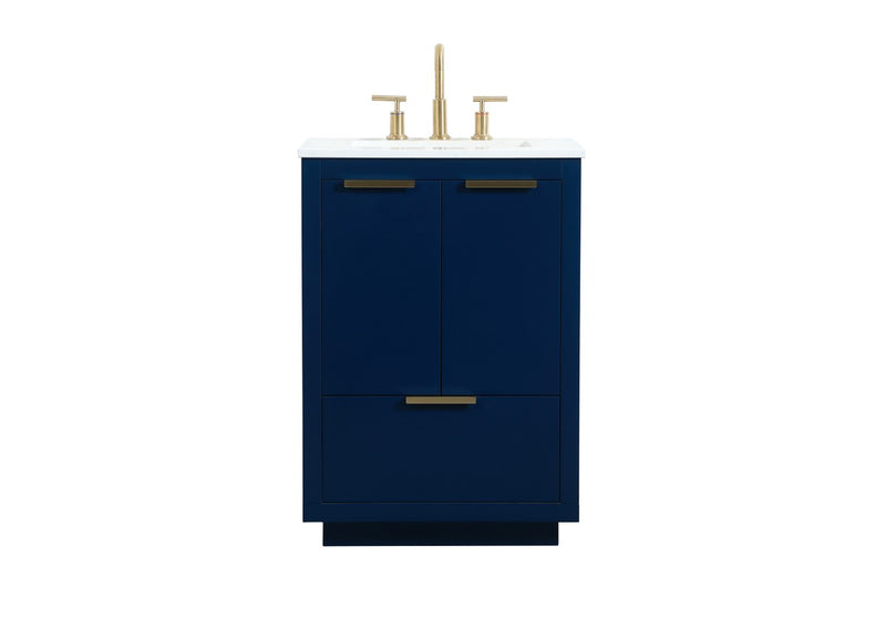 Elegant Lighting VF19424BL Vanity Sink Set, Blue