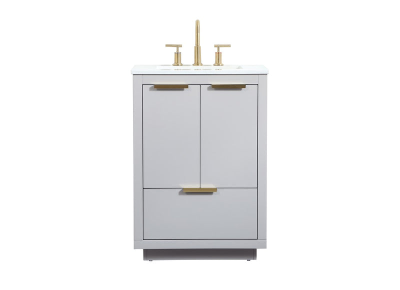 Elegant Lighting VF19424GR Vanity Sink Set, Grey