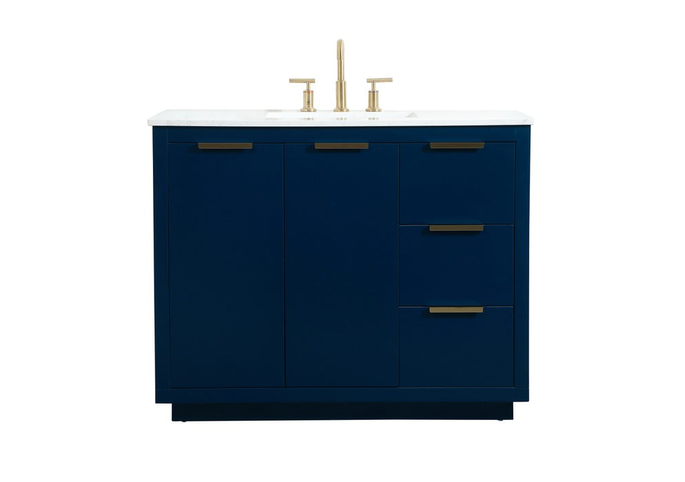 Elegant Lighting VF19442BL Vanity Sink Set, Blue