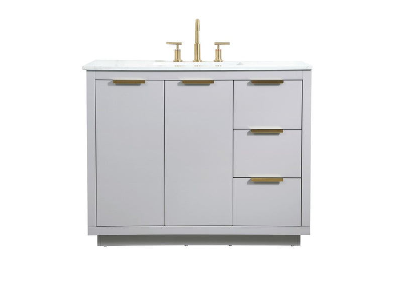 Elegant Lighting VF19442GR Vanity Sink Set, Grey