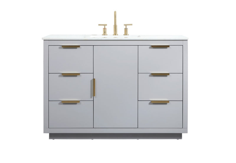 Elegant Lighting VF19448GR Vanity Sink Set, Grey
