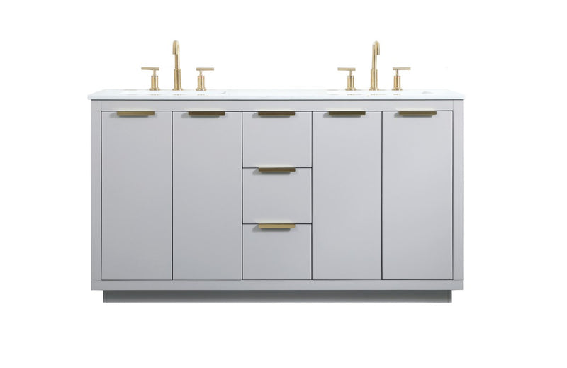 Elegant Lighting VF19460DGR Vanity Sink Set, Grey