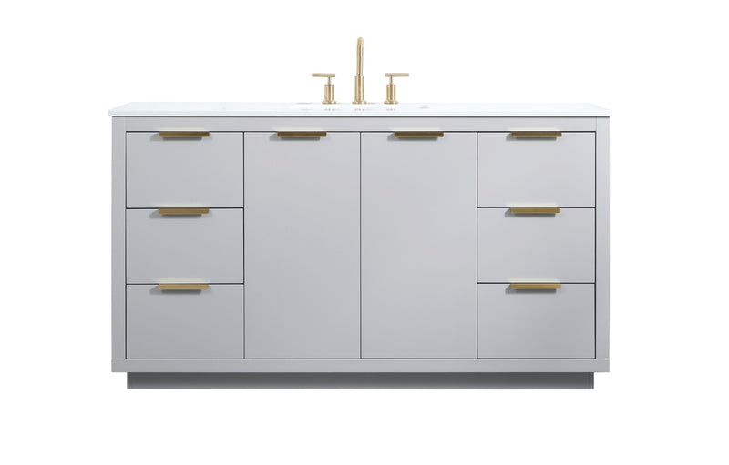 Elegant Lighting VF19460GR Vanity Sink Set, Grey