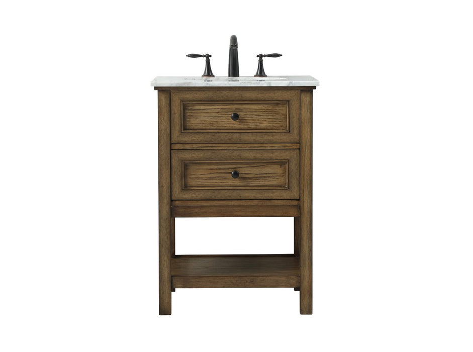 Elegant Lighting VF27024DW Single Bathroom Vanity, Driftwood