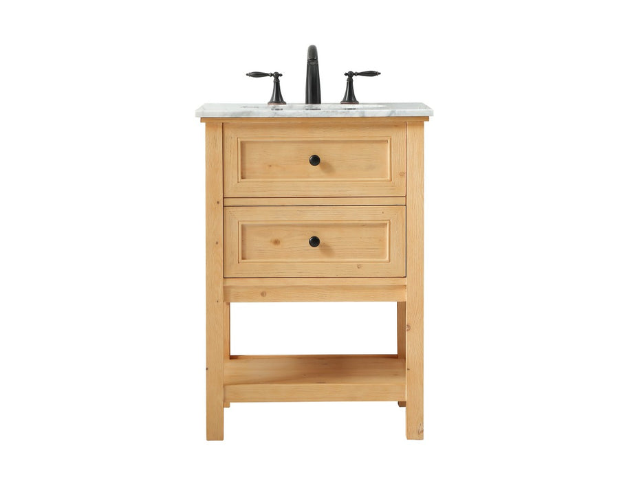Elegant Lighting VF27024NW Single Bathroom Vanity, Natural Wood
