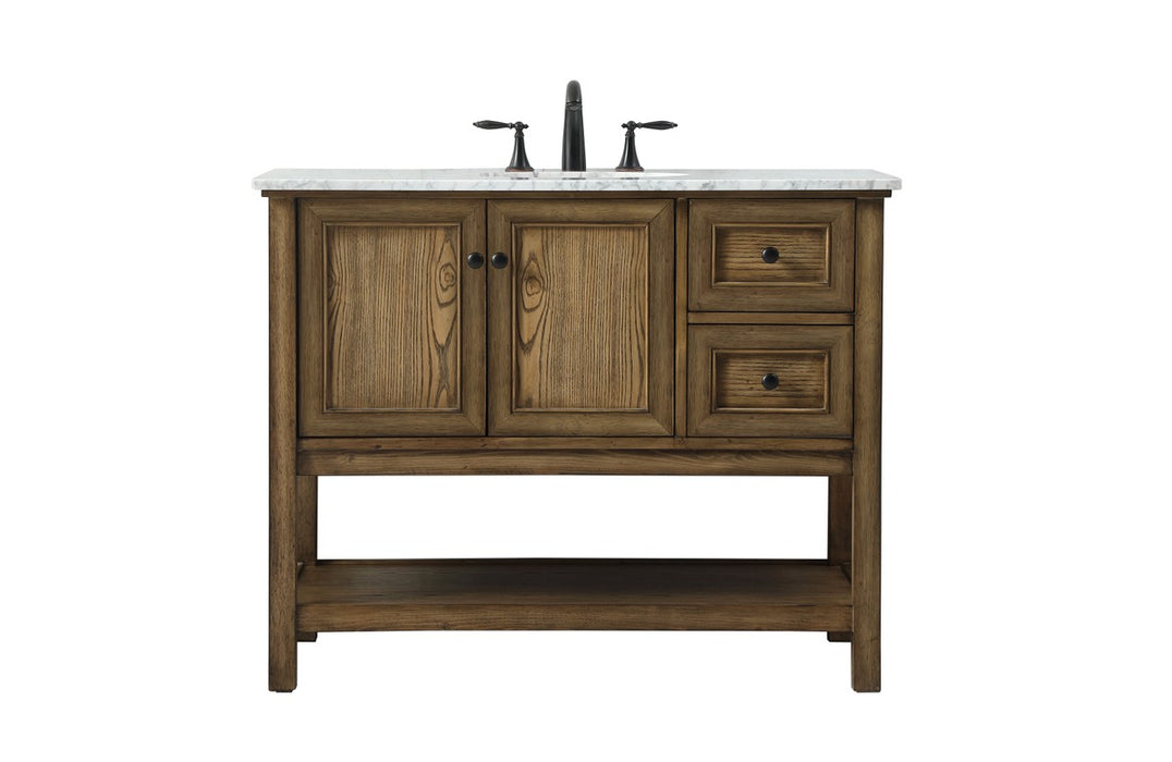 Elegant Lighting VF27042DW Single Bathroom Vanity, Driftwood
