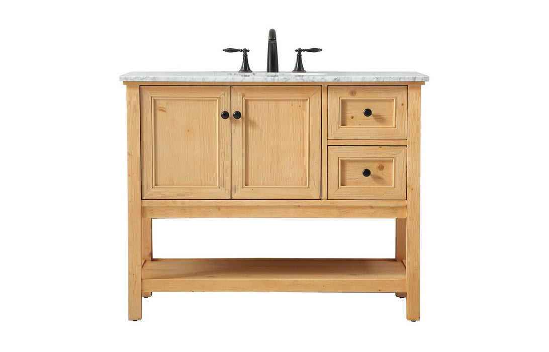 Elegant Lighting VF27042NW Single Bathroom Vanity, Natural Wood
