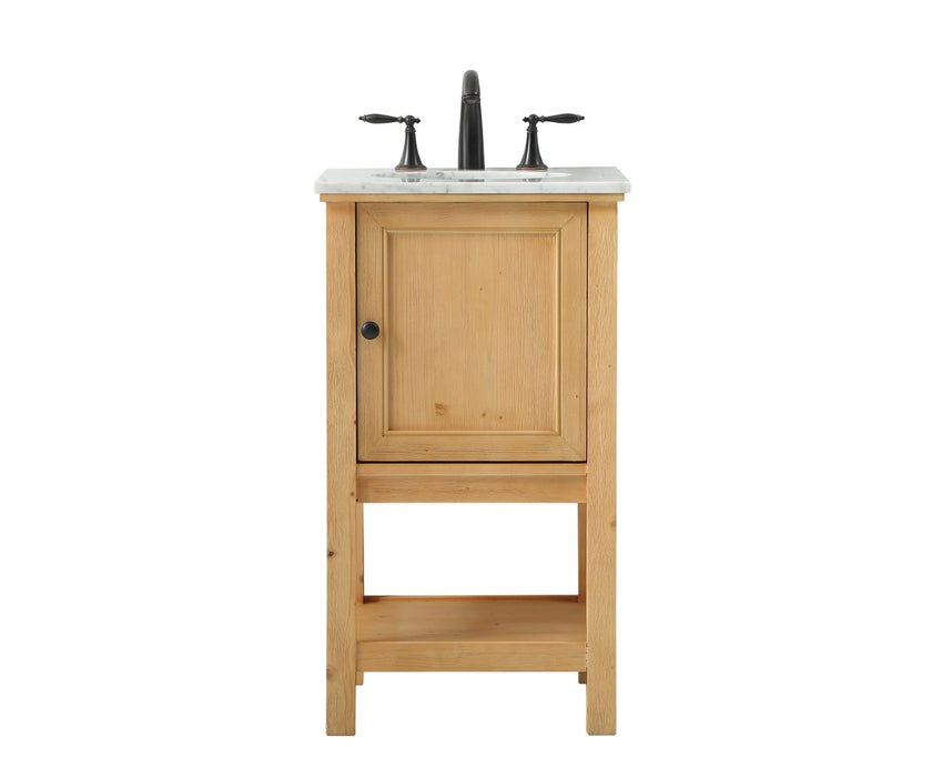 Elegant Lighting VF27019NW Single Bathroom Vanity, Natural Wood