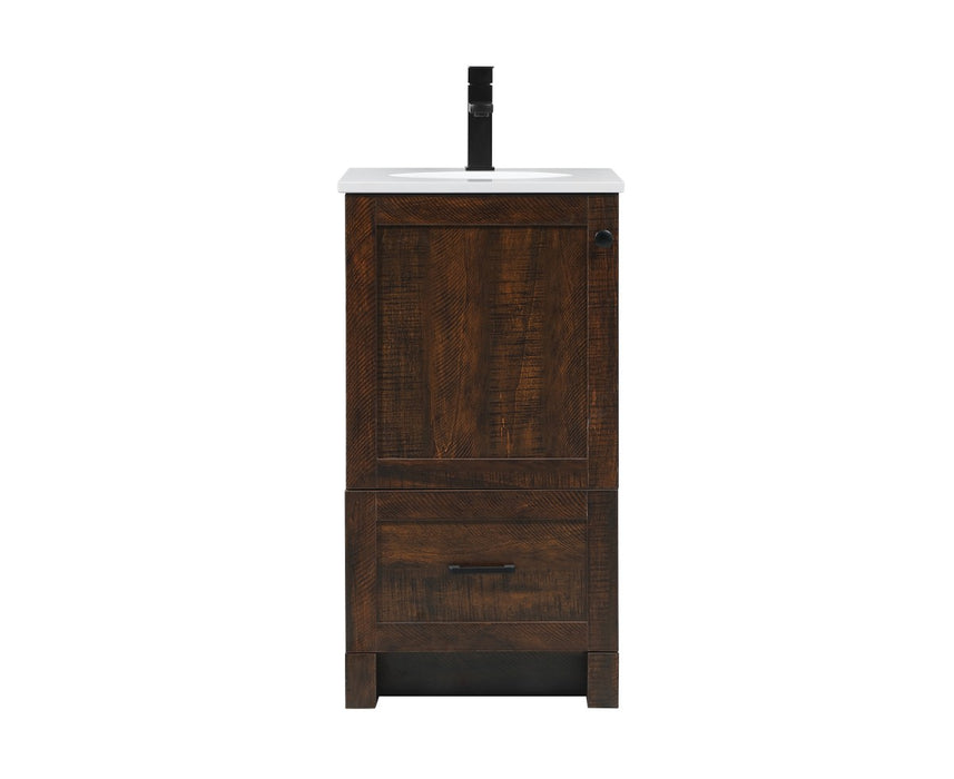 Elegant Lighting VF2818EX Single Bathroom Vanity, expresso