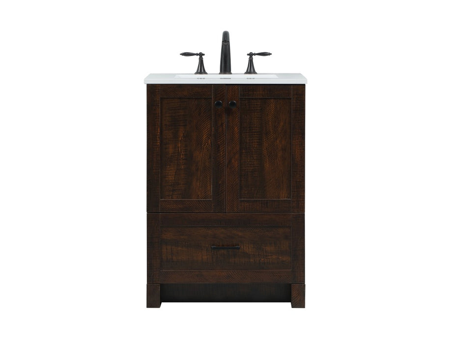 Elegant Lighting VF2824EX Single Bathroom Vanity, expresso