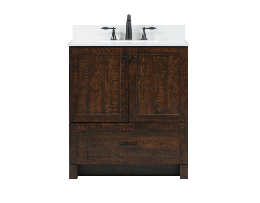 Elegant Lighting VF2830EX-BS Single Bathroom Vanity, expresso