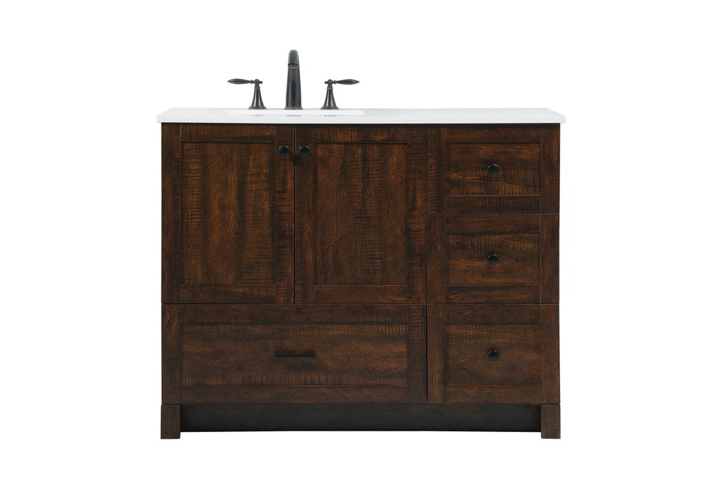 Elegant Lighting VF2842EX Single Bathroom Vanity, expresso