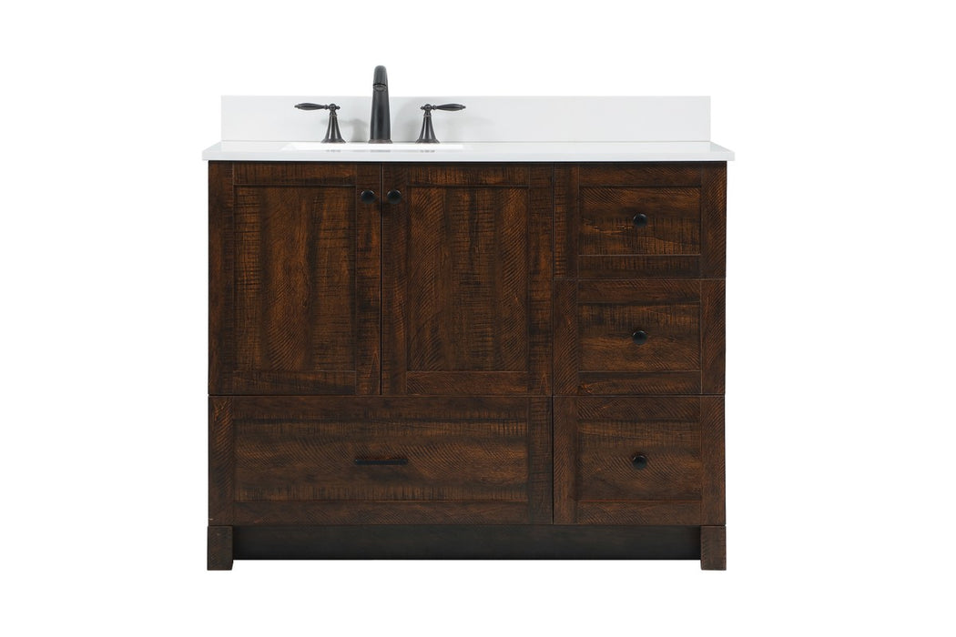 Elegant Lighting VF2842EX-BS Single Bathroom Vanity, expresso