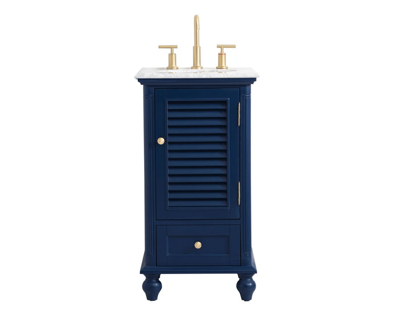 Elegant Lighting VF30519BL Vanity Sink Set, Blue