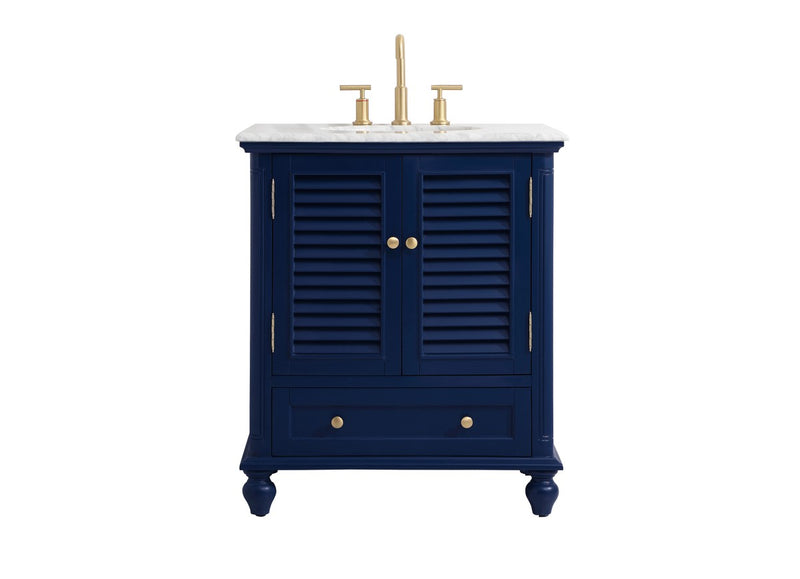 Elegant Lighting VF30530BL Vanity Sink Set, Blue