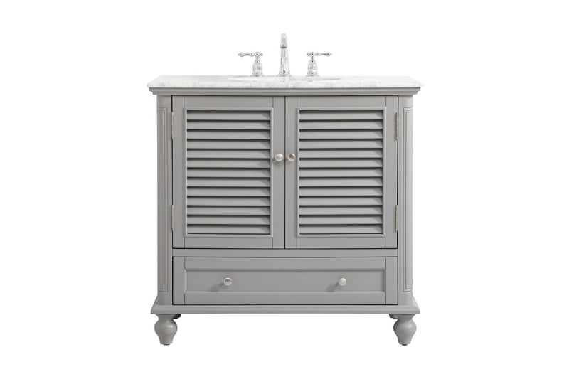 Elegant Lighting VF30536GR Vanity Sink Set, Grey