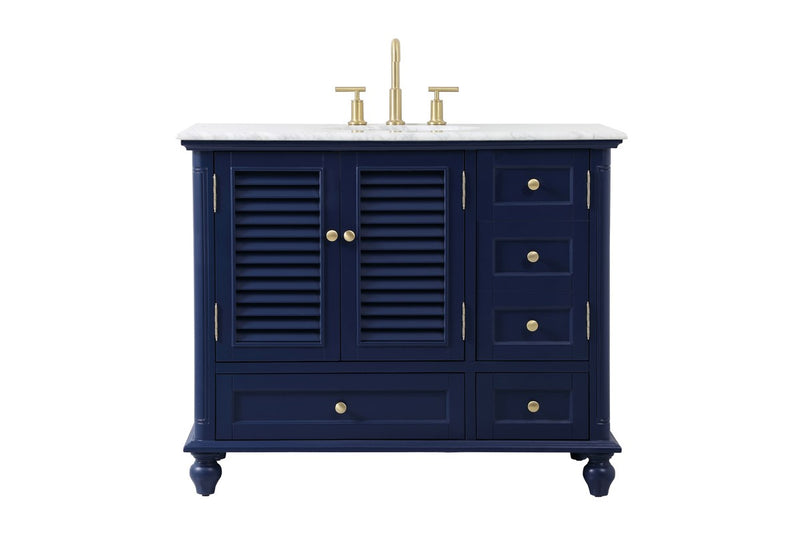Elegant Lighting VF30542BL Vanity Sink Set, Blue