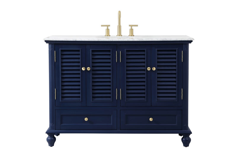 Elegant Lighting VF30548BL Vanity Sink Set, Blue