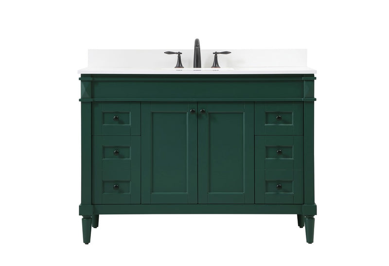 Elegant Lighting VF31848GN-BS Single Bathroom Vanity, Green