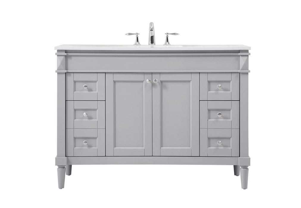 Elegant Lighting VF31848GR Single Bathroom Vanity, Grey