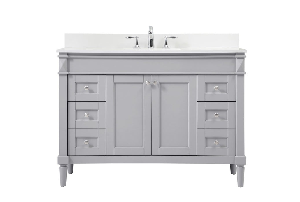 Elegant Lighting VF31848GR-BS Single Bathroom Vanity, Grey