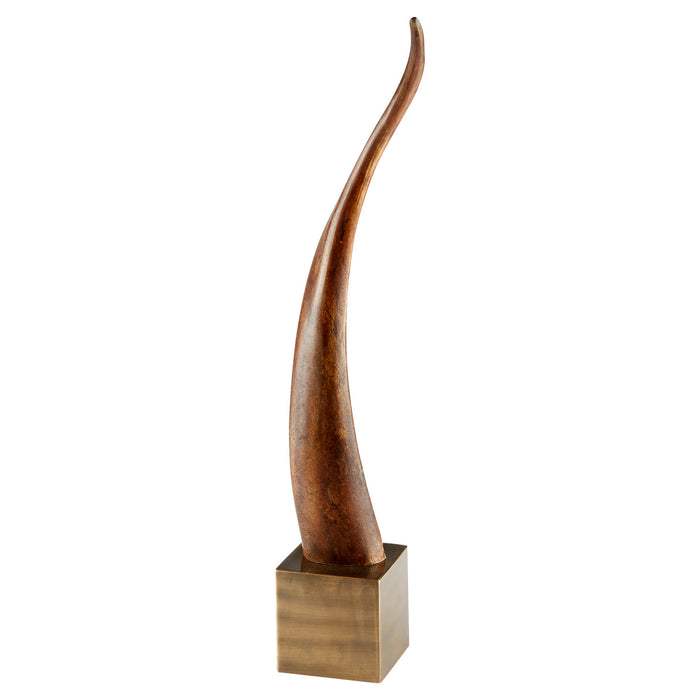 Cyan 11151 Sculpture, Brown And Bronze