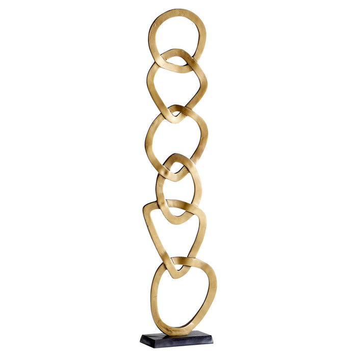 Cyan 11181 Sculpture, Antique Brass