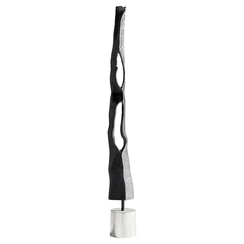 Cyan 11182 Sculpture, Silver And Black