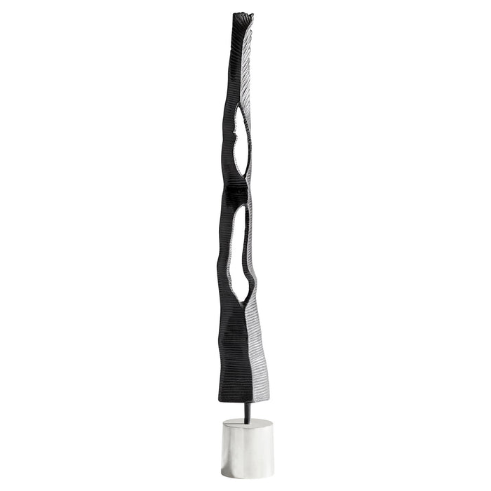 Cyan 11182 Sculpture, Silver And Black